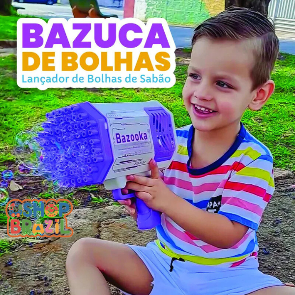 Super Bazuca de Bolhas de Sabão + Brinde Exclusivo