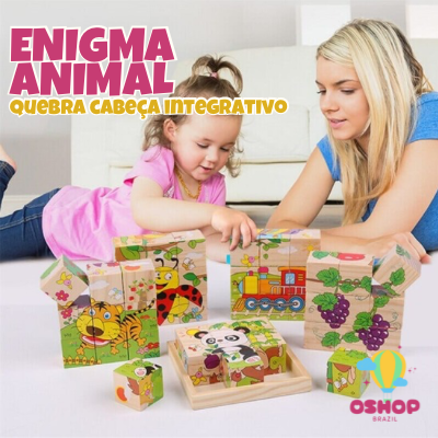 Enigma Animal - Quebra cabeça interativo