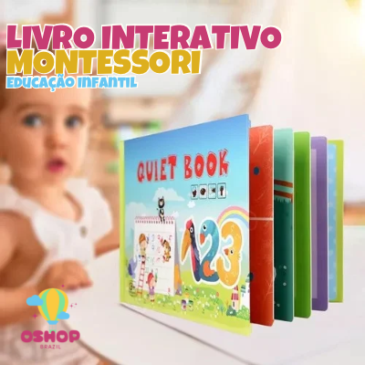 Livro Interativo Montessori Educação Infantil  QuietBook