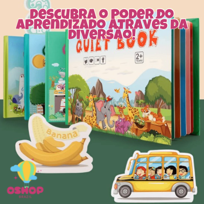 Livro Interativo Montessori Educação Infantil  QuietBook