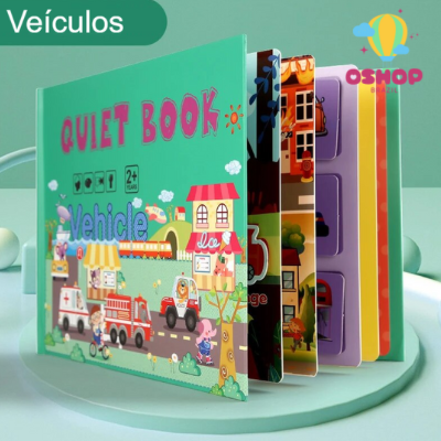 Livro Interativo Montessori Educação Infantil  QuietBook