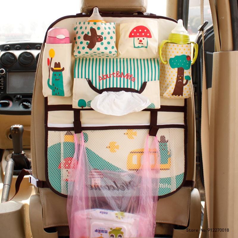 Creative Cartoon Car Seat Back Organizer Kids Toys Travel Protector Cover Automobile Interior Accessories Hang Storage Bag Baby 0 Criativaê 06 