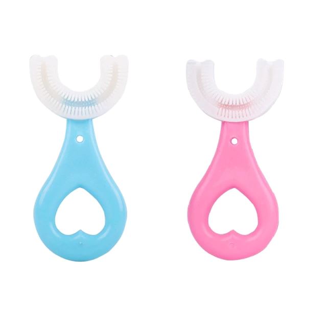 Escova de Dentes Infantil Easy Clean Kids 360° - Criativaê I&C 3 Criativaê KIT 1 Azul e 1 Rosa (1 a 6 anos) 